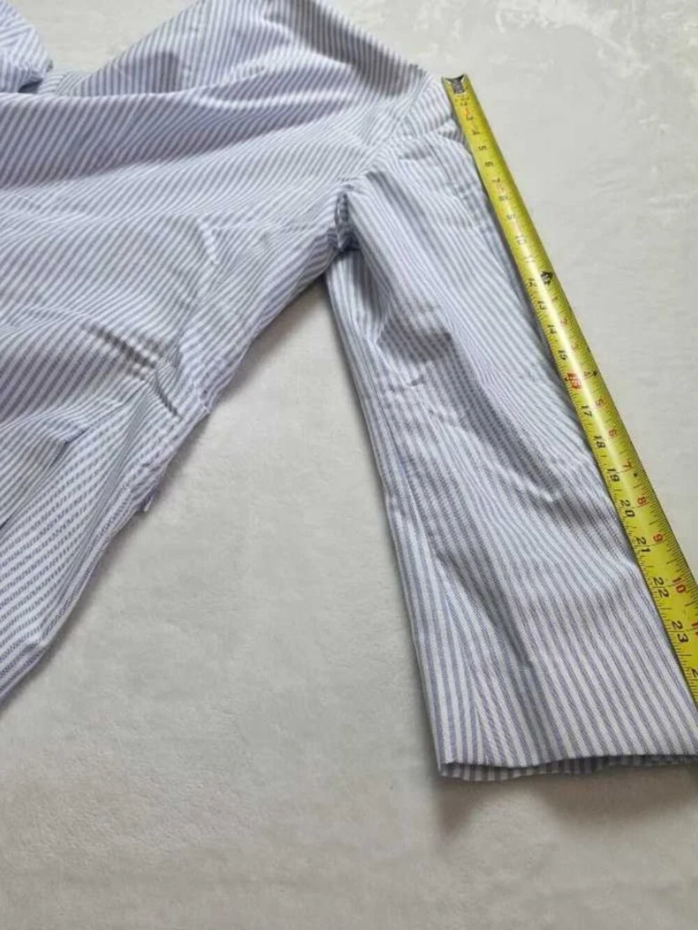 New 38R J.Crew Crosby classic-fit suit jacket in Portuguese cotton oxford stripe